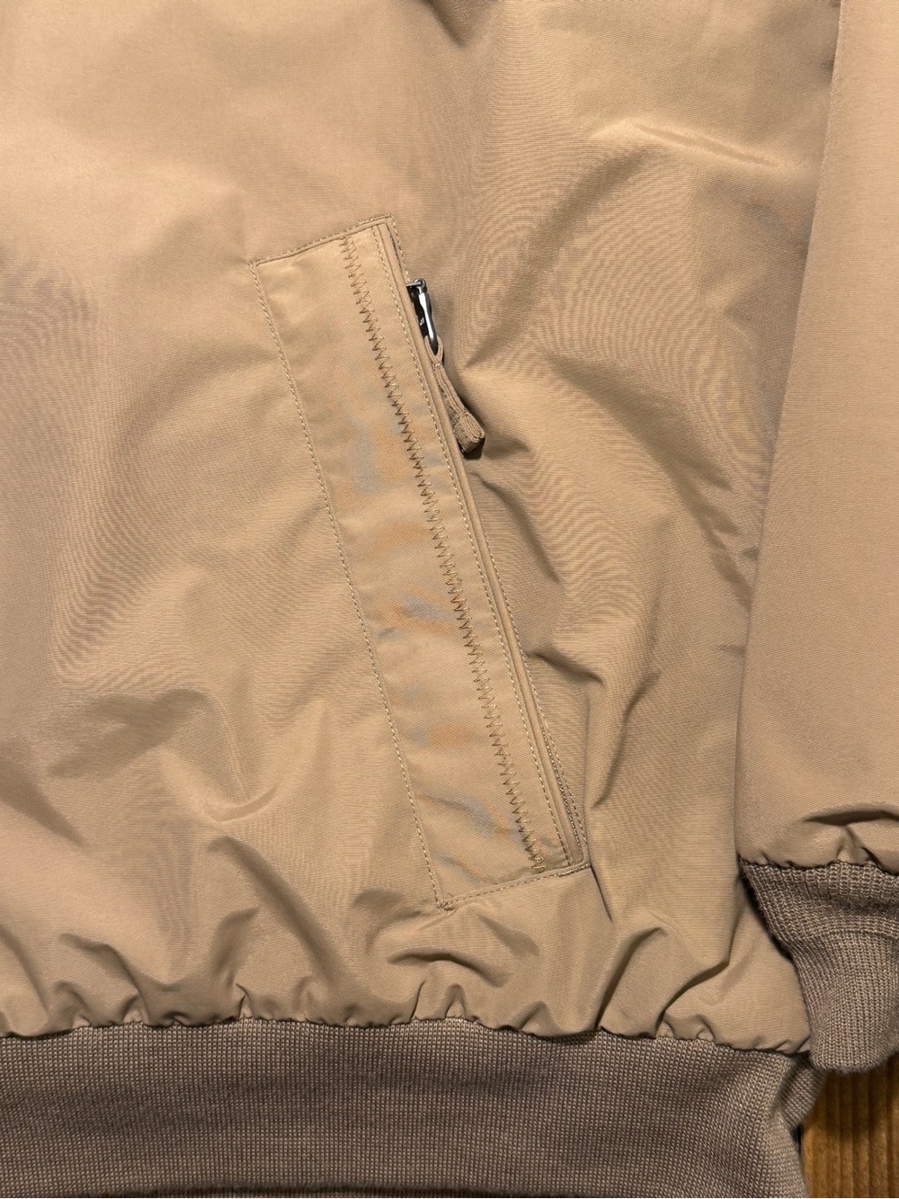 Lands’ End Squall Men’s XXL Tan Insulated Full-Zip Jacket - Picture 3 of 9